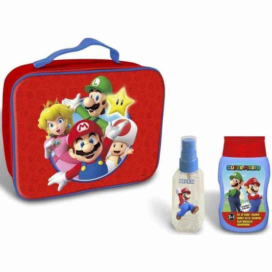 Super Mario Bros Bolsa De Baño Vapo 90 Ml + Gel 200 Ml