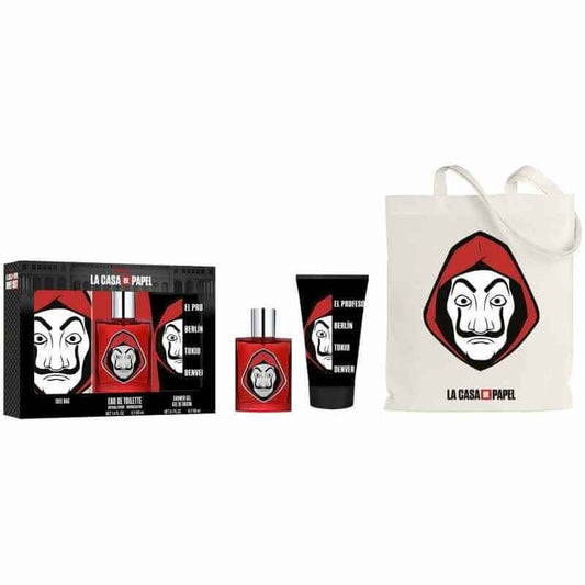 La Casa De Papel Estuche Vapo 100 Ml + Gel De Ducha 150 Ml + Tote Bag