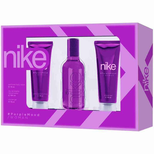 Nike Estuche Purple Mood Woman Vapo 100 Ml + Body Lotion 75 Ml + Gel De Baño 75 Ml