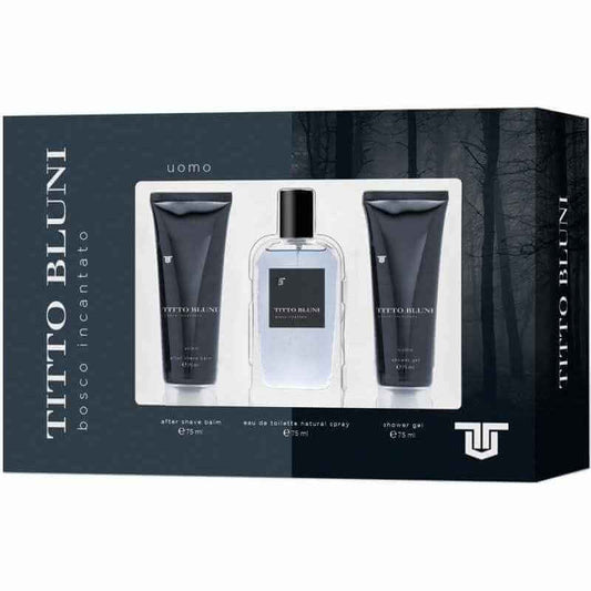 Titto Bluni Estuche Bosco Incantato Uomo Vapo 75 Ml + After Shave 75 Ml + Gel De Baño 75 Ml