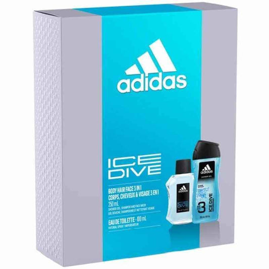 Adidas Estuche Ice Dive Man Vapo 100 Ml + Gel De Ducha 250 Ml