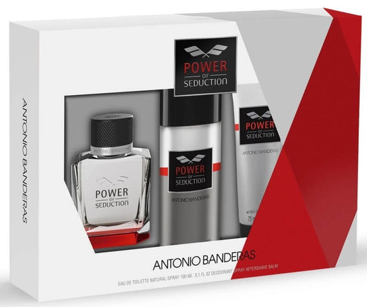Antonio Banderas Power of Seduction Set – Eau de Toilette 100 ml + Desodorante + Aftershave