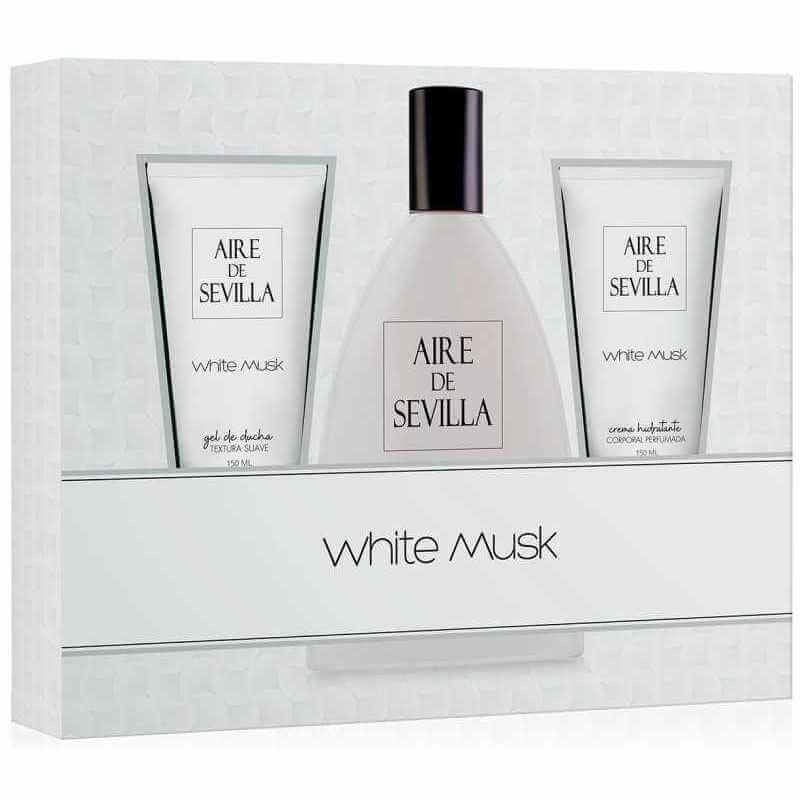 Aire De Sevilla Estuche White Musk Vapo 150 Ml + Crema Hidratante + Gel De Baño