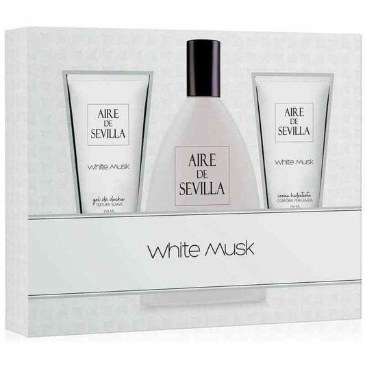Aire De Sevilla Estuche White Musk Vapo 150 Ml + Crema Hidratante + Gel De Baño