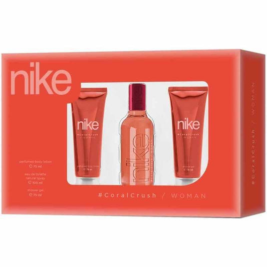 NIKE Estuche Coral Crush Woman Vapo 100 Ml + Body Lotion 75 Ml + Gel Baño 75 Ml