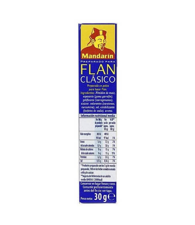 Mandarín Preparado para Flan Clásico - 6 Sobres de Sabor Casero y Delicioso