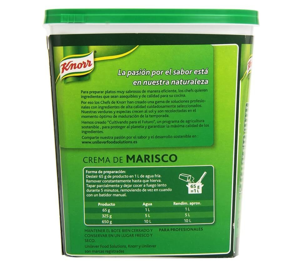 Knorr Crema de Marisco 650 g – La Sopa Perfecta para un Sabor Del Mar en Tu Mesa