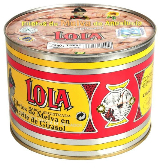 Lola Filetes de Melva de Andalucía en Aceite de Girasol RO-1780 – Conserva Artesanal con Sabor Tradicional
