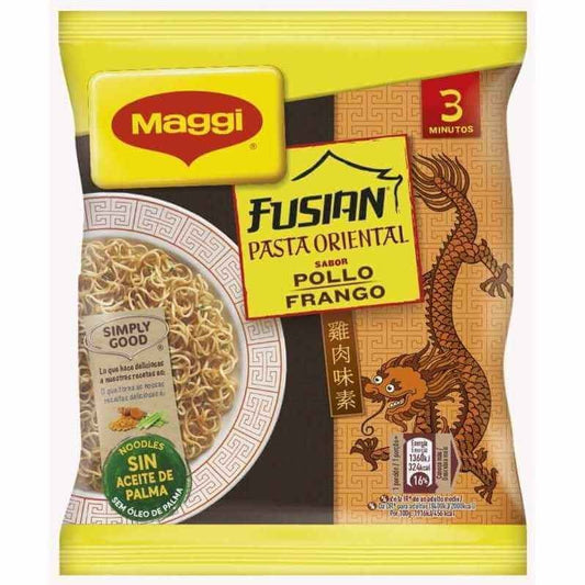 Maggi FUSIAN Pasta Oriental Sabor Pollo 71G - Delicioso Viaje a los Sabores de Asia