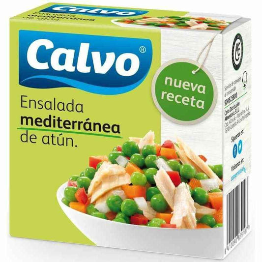 Calvo Ensalada Mediterránea de Atún 150g – Frescura Mediterránea con Nueva Receta
