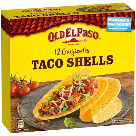 Old El Paso Taco Shell 156G - Auténticas Conchas para Tacos Mexicanos