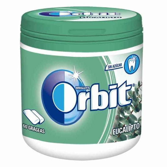 Orbit Chicle Sin Azúcar Box Eucalipto 60 Grageas