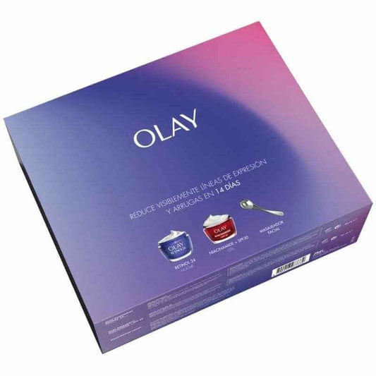 Olay Estuche Niacinamide Dia 50 Ml + Retinol 50 Ml + Roller Facial