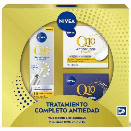 Nivea Estuche Sérum Q10 Antiarrugas Expert + Crema Q10 Día + Crema Q10 Noche