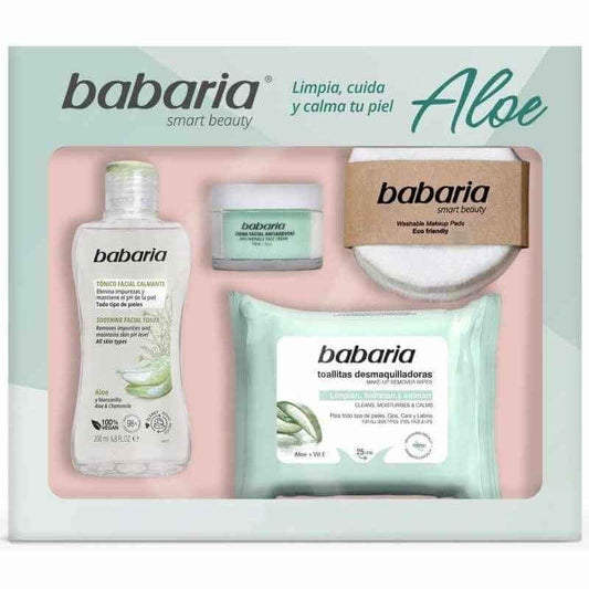 Babaria Estuche Limpieza Aloe 4 Piezas Referencia 98120
