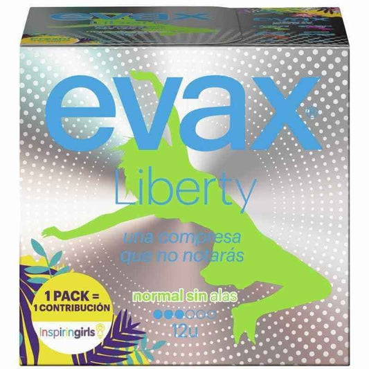 Evax Compresa Liberty Normal 12 Unidades