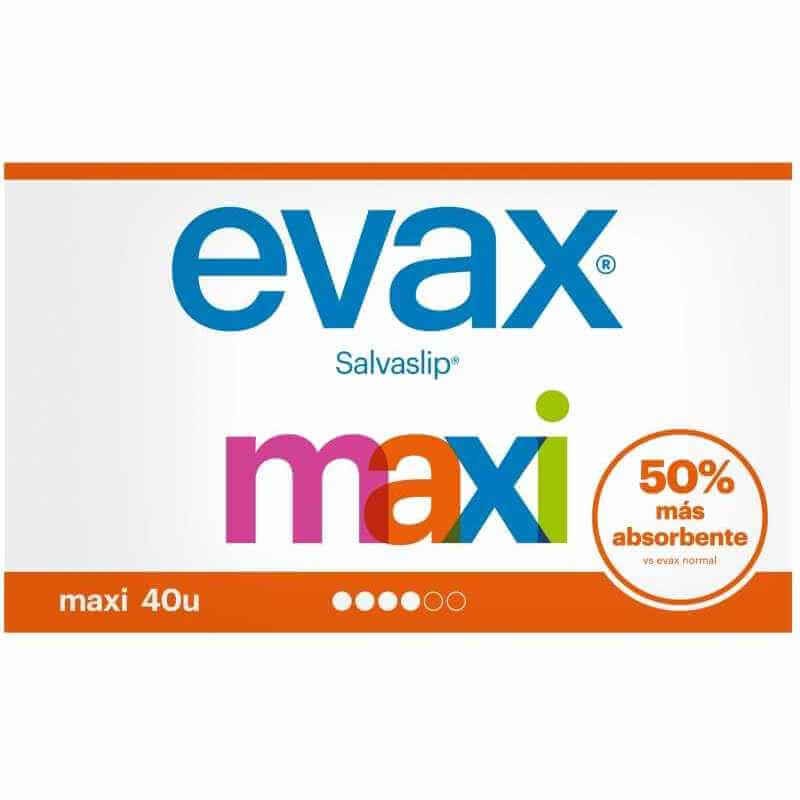 Evax Salvaslip Maxi 40 Unidades – Comodidad Diaria con Máxima Absorción