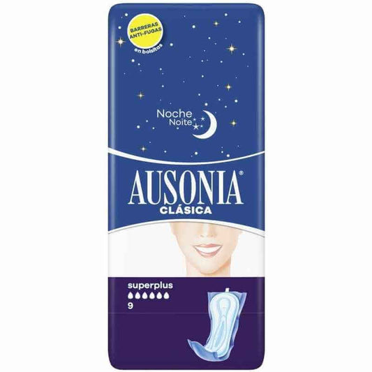 Ausonia Compresa Noche Gruesa 9 Unidades