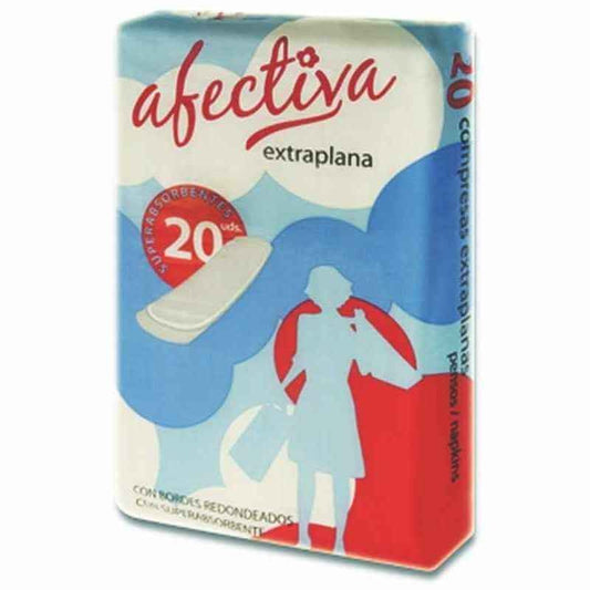 Afectiva Compresa Extraplana 20 Unidades