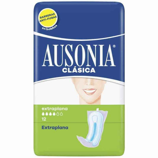 Ausonia Compresa Extraplana 12 Unidades