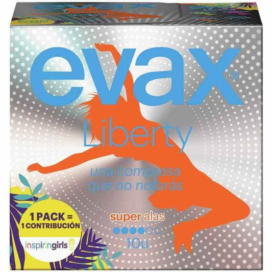 Evax Compresa Liberty Super Alas 10 Unidades