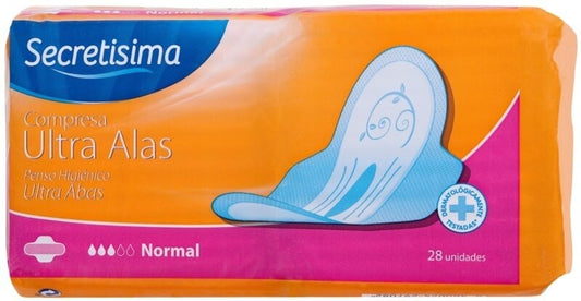 Secretisima Compresa Ult Normal Ala 28 U