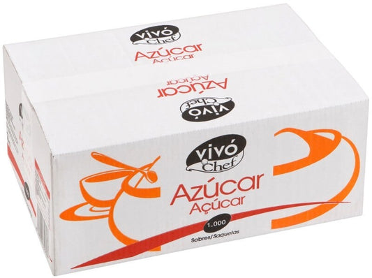 Sobres de Azúcar Vivó Chef 1000U - La Solución Ideal para Bares y Restaurantes