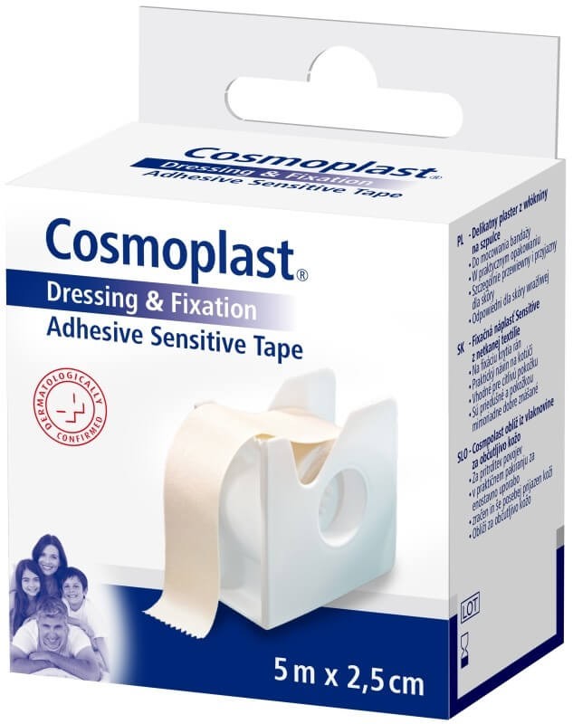 Cosmoplast Esparadrapo 5MX2,5CM – Adhesión Segura y Suave para tu Piel