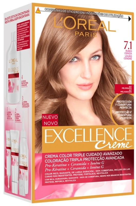 L'oréal Excellence Creme 7.1 Rubio Ceniza