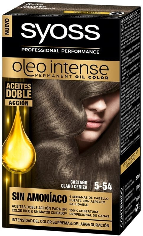 Syoss Oleo Intense 5.54 Castaño Claro Ceniza