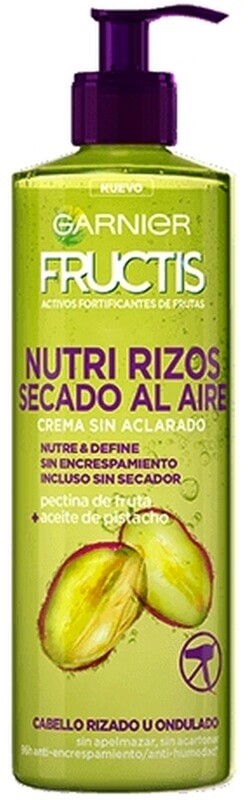 Garnier Fructis Nutri Rizos Secado al Aire 400 ml – Crema Sin Aclarado para Cabello Rizado u Ondulado