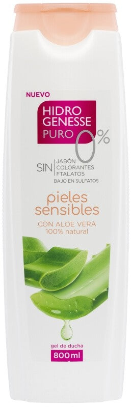 HidroGenesse Gel de Ducha Pieles Sensibles 800 ml – Cuidado Suave para tu Piel