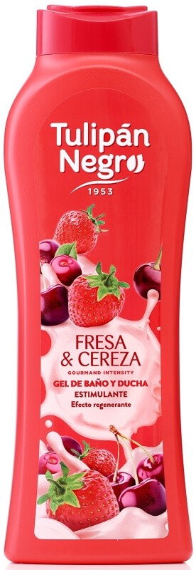 Tulipán Negro Fresa & Cereza Gel de Baño y Ducha 650 Ml