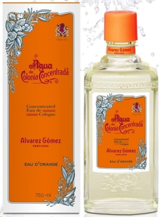 Alvarez Gómez Agua de Colonia Concentrada Eau D'Orange 750 ml - Tradición y Frescura Mediterránea