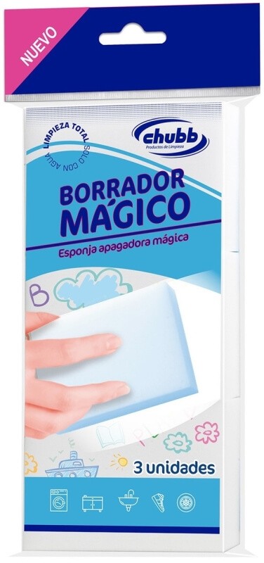 Chubb Borrador Mágico Esponja Limpiadora 3U – Elimina Manchas Difíciles sin Esfuerzo
