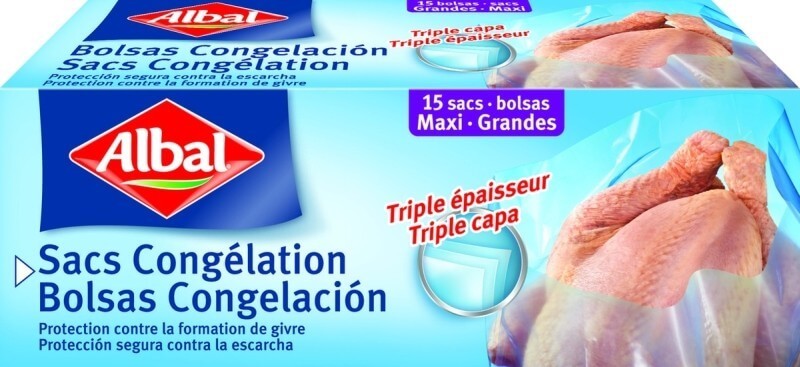 Albal Bolsa Congélation 8 L 15 Und