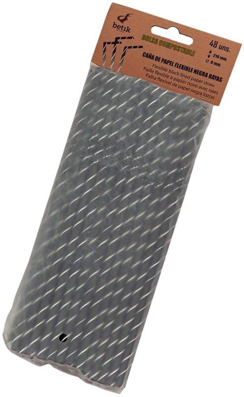 Betik Caña Papel Flexible Negra Ray