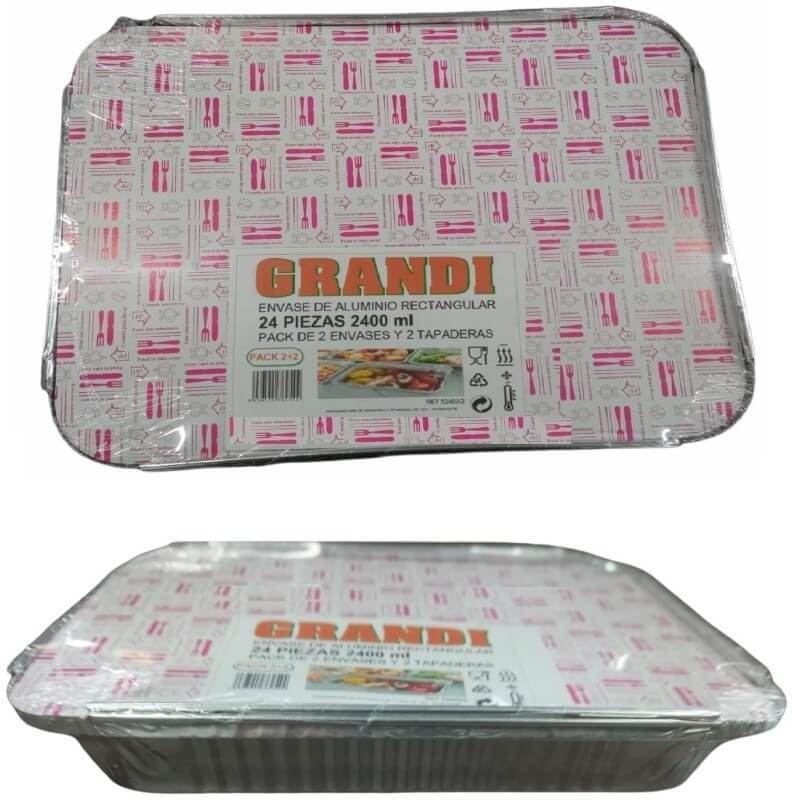 Grandi Envase Aluminio Pollo Grandi + Tap 25 GDE