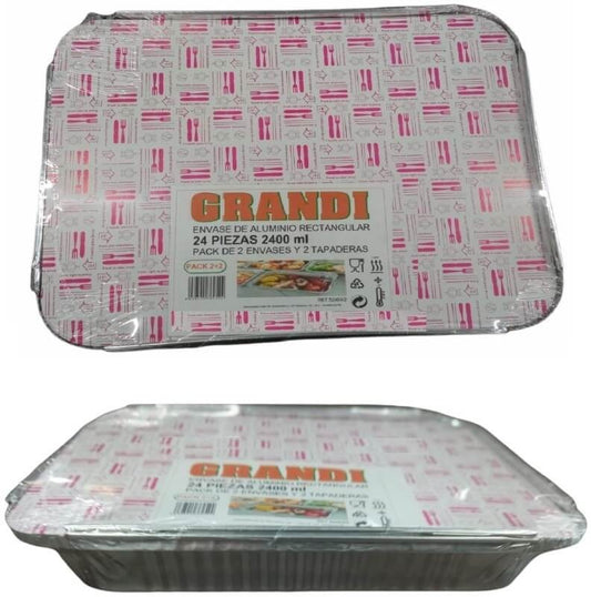 Grandi Envase Aluminio Pollo Grandi + Tap 25 GDE