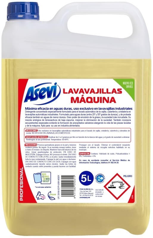 Asevi Lavavajillas Máquina Profesional 5L - Eficiencia y Potencia para tu Cocina