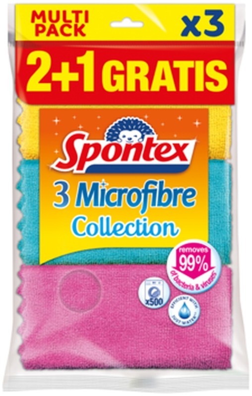 Spontex Bayeta  Microfibras 2 + 1 Und