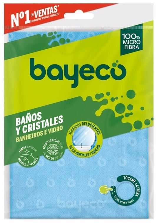 Bayeco Bayeta 40X40 Baños y Cristales 100% Microfibra – Limpieza Profesional sin Esfuerzo
