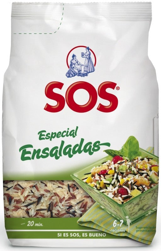 SOS Arroz Especial Ensaladas 500g - El Arroz Perfecto para Platos Fríos y Ensaladas