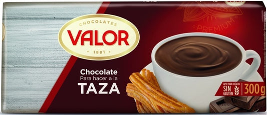 Valor Chocolate Para Hacer a la Taza 300G - Disfruta del Auténtico Sabor del Chocolate Español