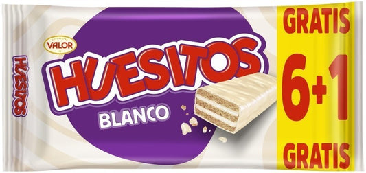 Huesitos Blanco 6+1 Gratis 120G – Sabor Irresistible con Cobertura de Chocolate Blanco