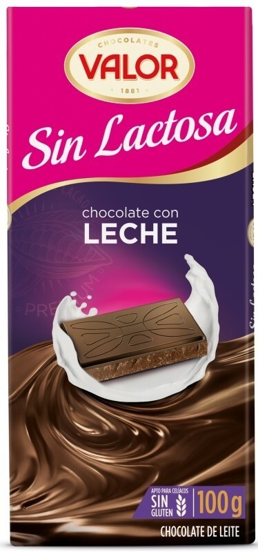 Valor Chocolate Con Leche Sin Lactosa 100G – Sabor y Dulzura para Todos