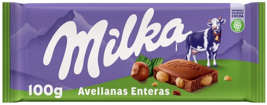 Milka Avellanas Enteras 100 Gr