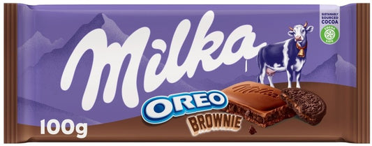 Milka Tableta Chocolate Oreo Brownie 100G - La Combinación Perfecta de Chocolate y Galleta