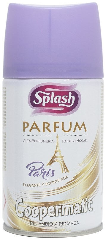 Splash Parfum Ambientador Coopermatic Paris Recarga 250 ml - Alta Perfumería para Tu Hogar
