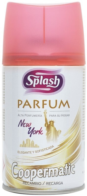 Splash Ambientador Coopermatic New York Recarga 250 ml - Fragancia Sofisticada para Tu Hogar